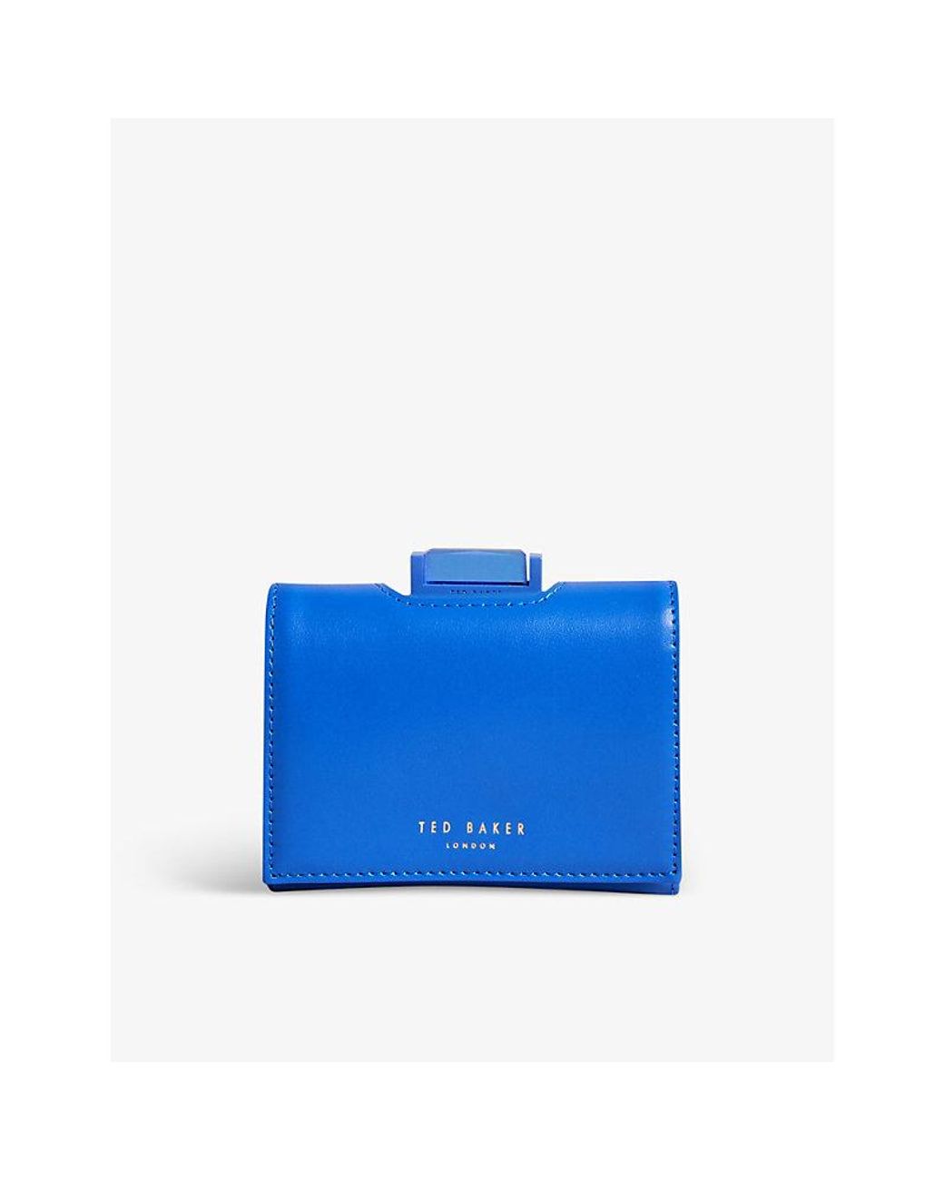Ted Baker Rozza Small Logo print Leather Purse in Blue Lyst