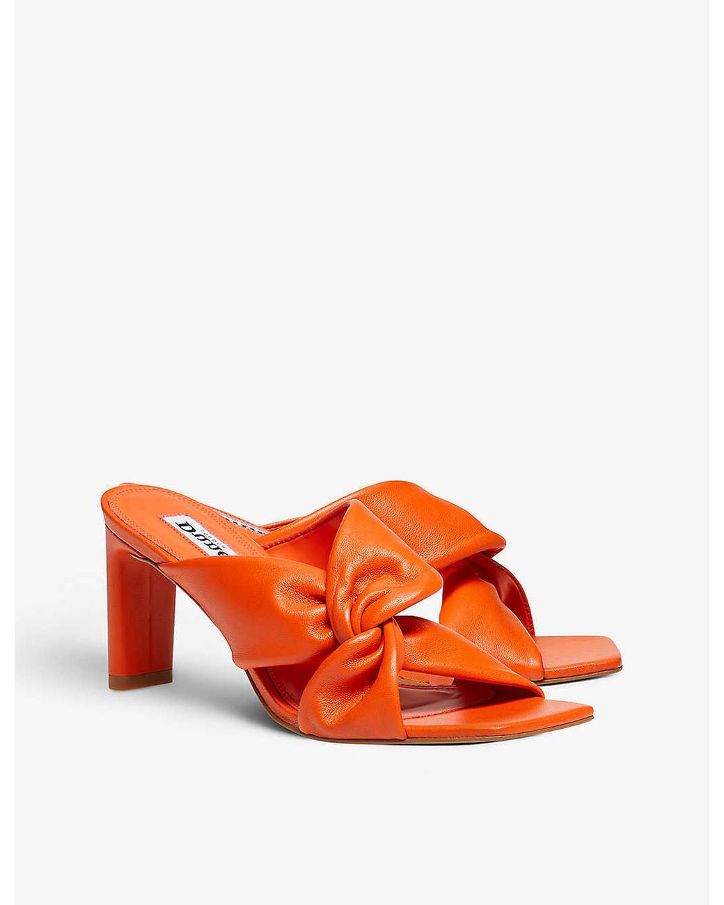 Dune red mules sale