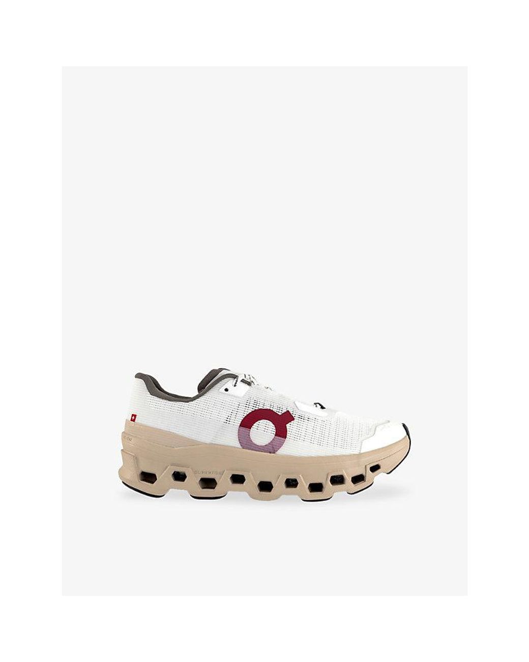 On Shoes White Cloudmster Void Mesh Trainers for men