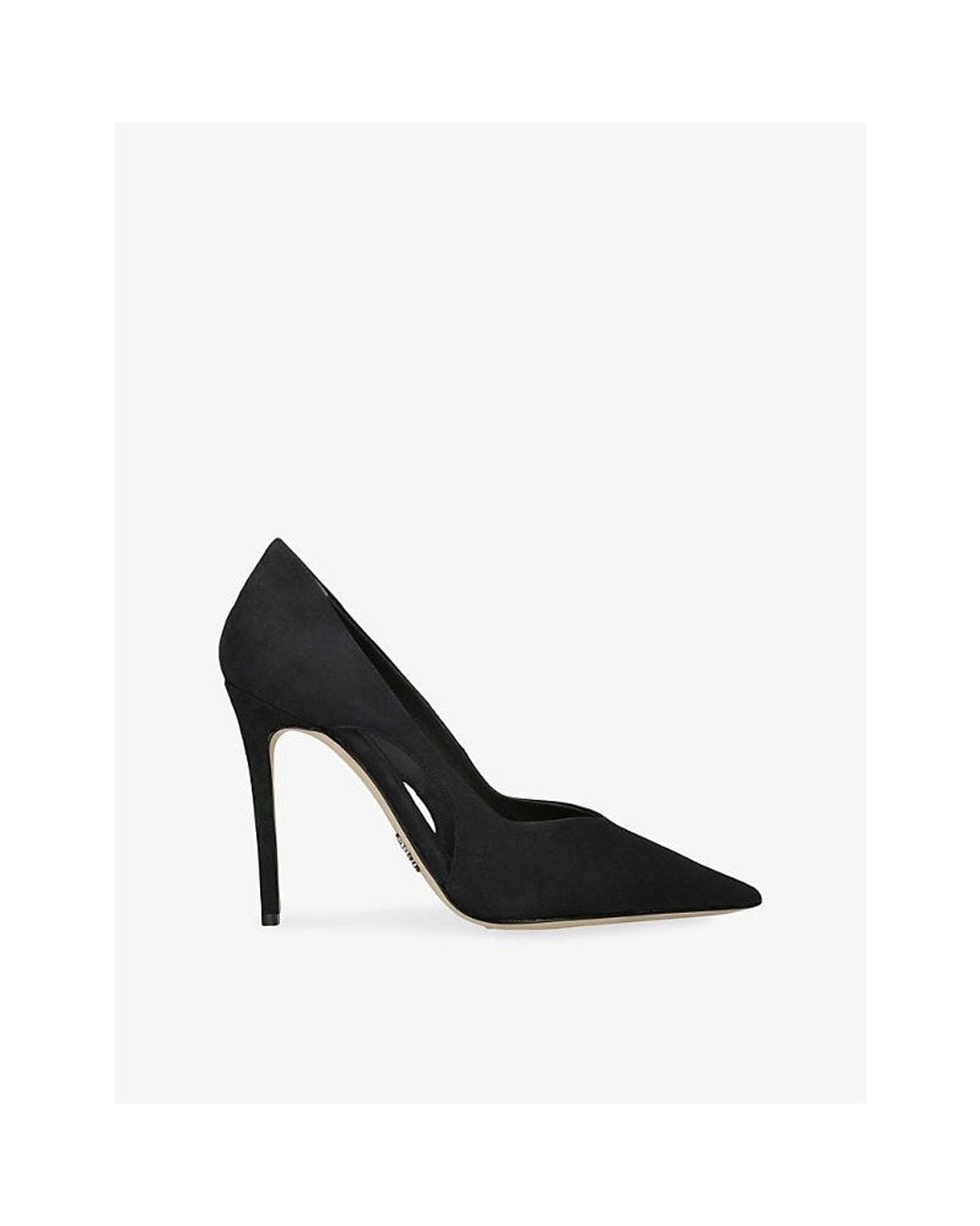 Rodo Black Vanessa Leather Heeled Courts