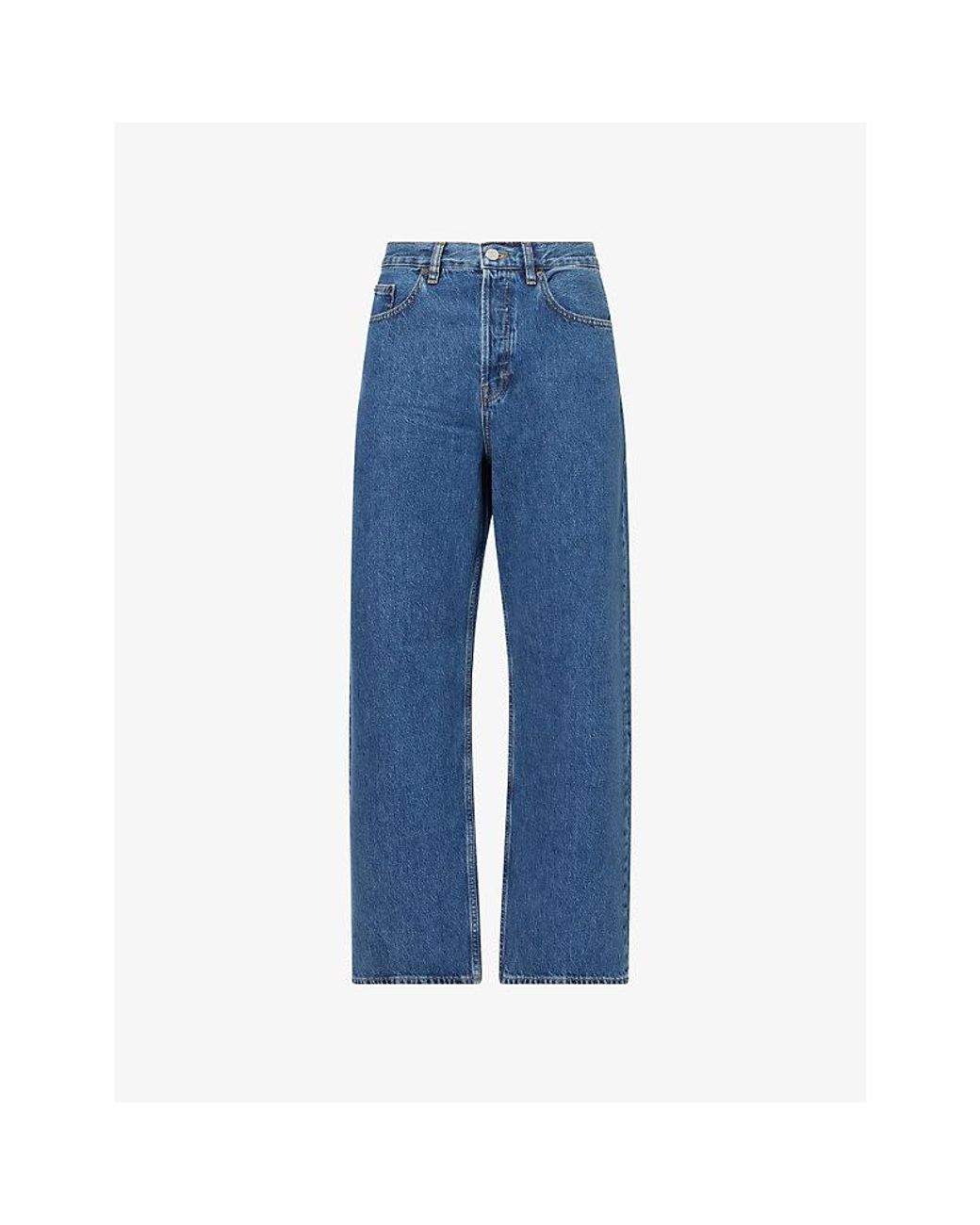 FRAME Blue Baggy Wide-Leg Denim Jeans for men