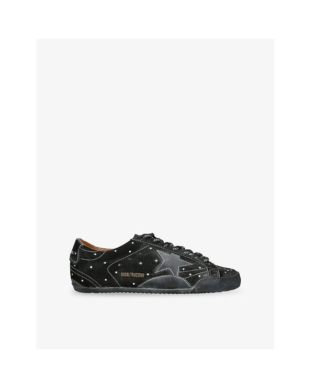 Golden Goose Deluxe Brand Black True-Star 90100 Suede Trainers