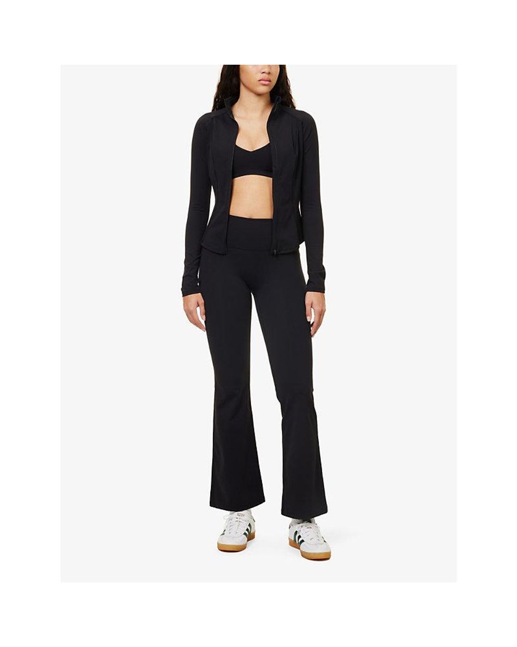 WE Are Tala Black Dayflex Wide-Leg Stretch-Woven Trousers