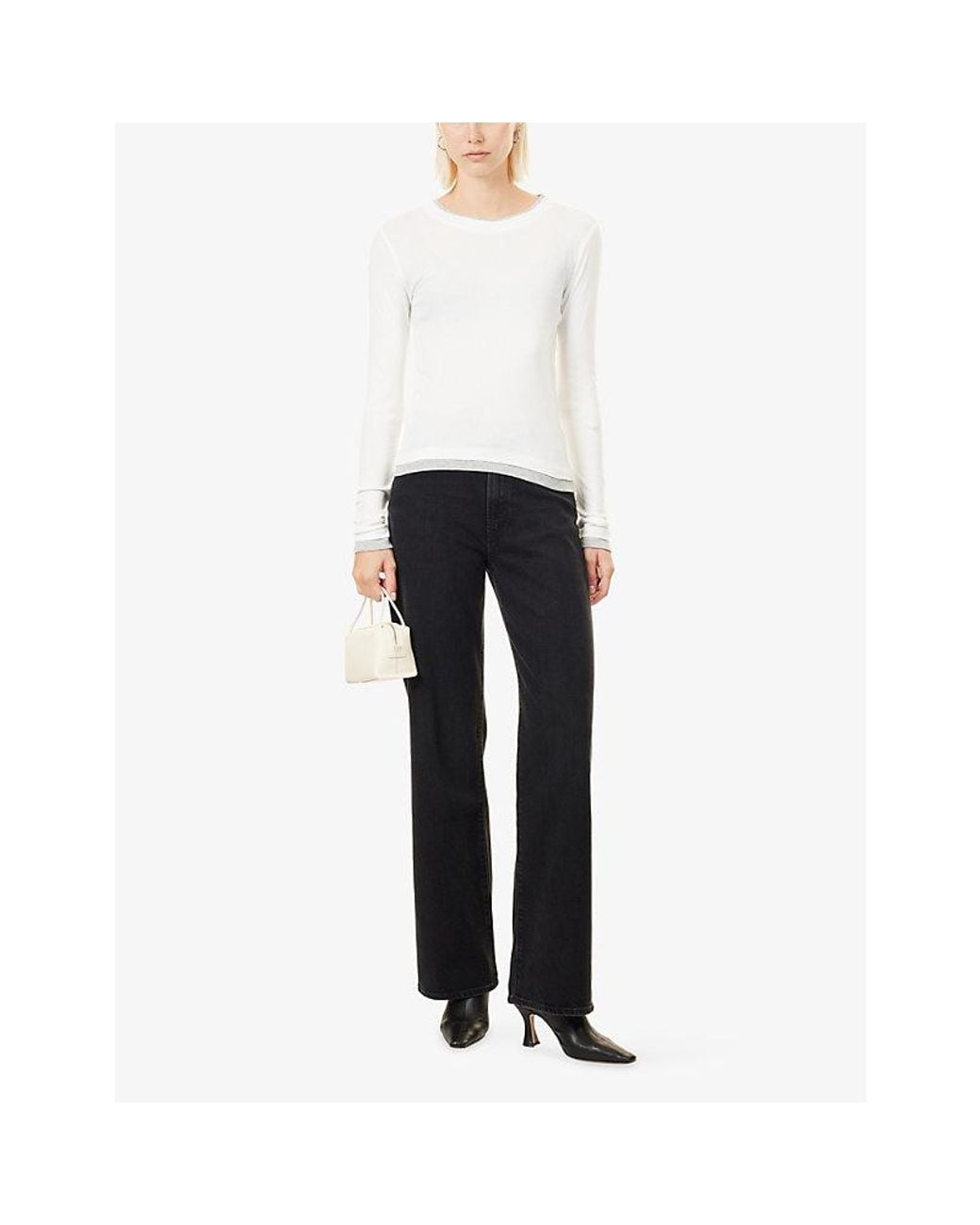 Agolde Blue Relaxed-Fit Straight-Leg Denim Jeans
