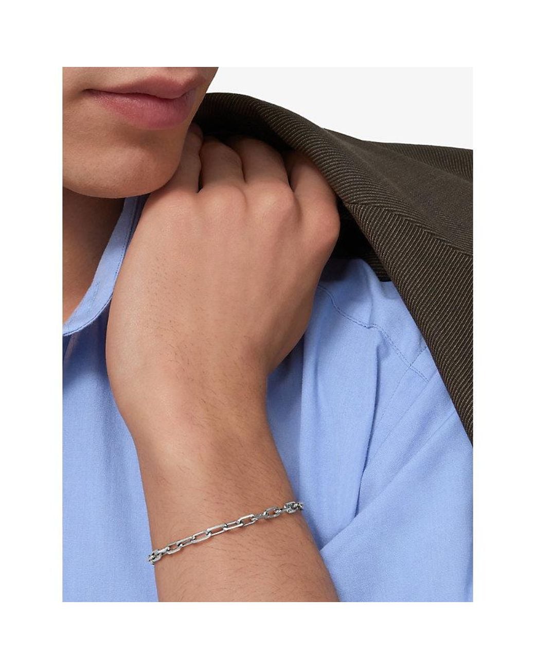 Cartier White Santos De Small 18Ct- Chain Bracelet