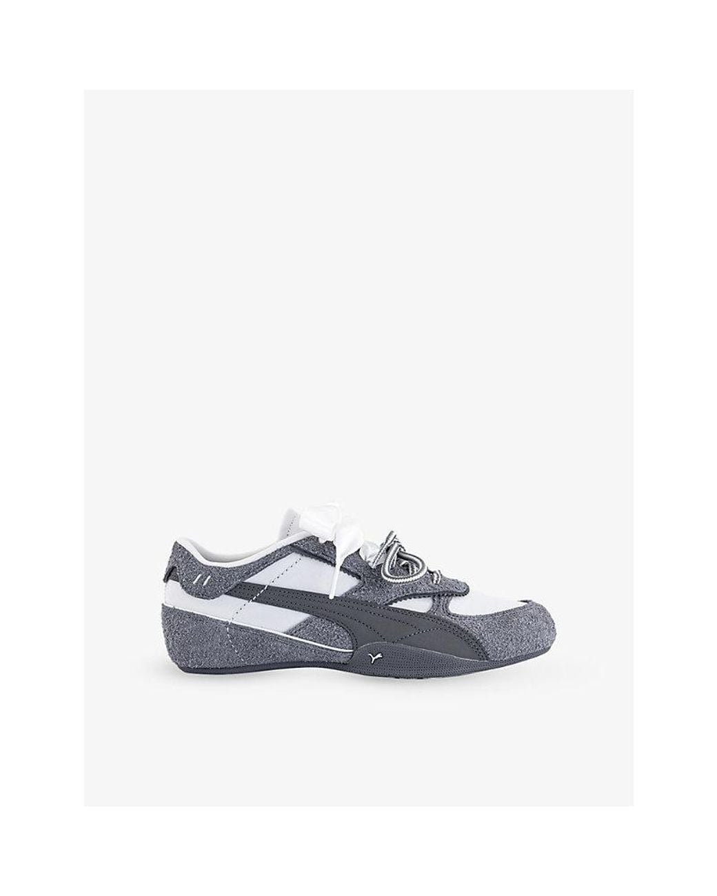 PUMA Blue Bella Mina Suede Trainers