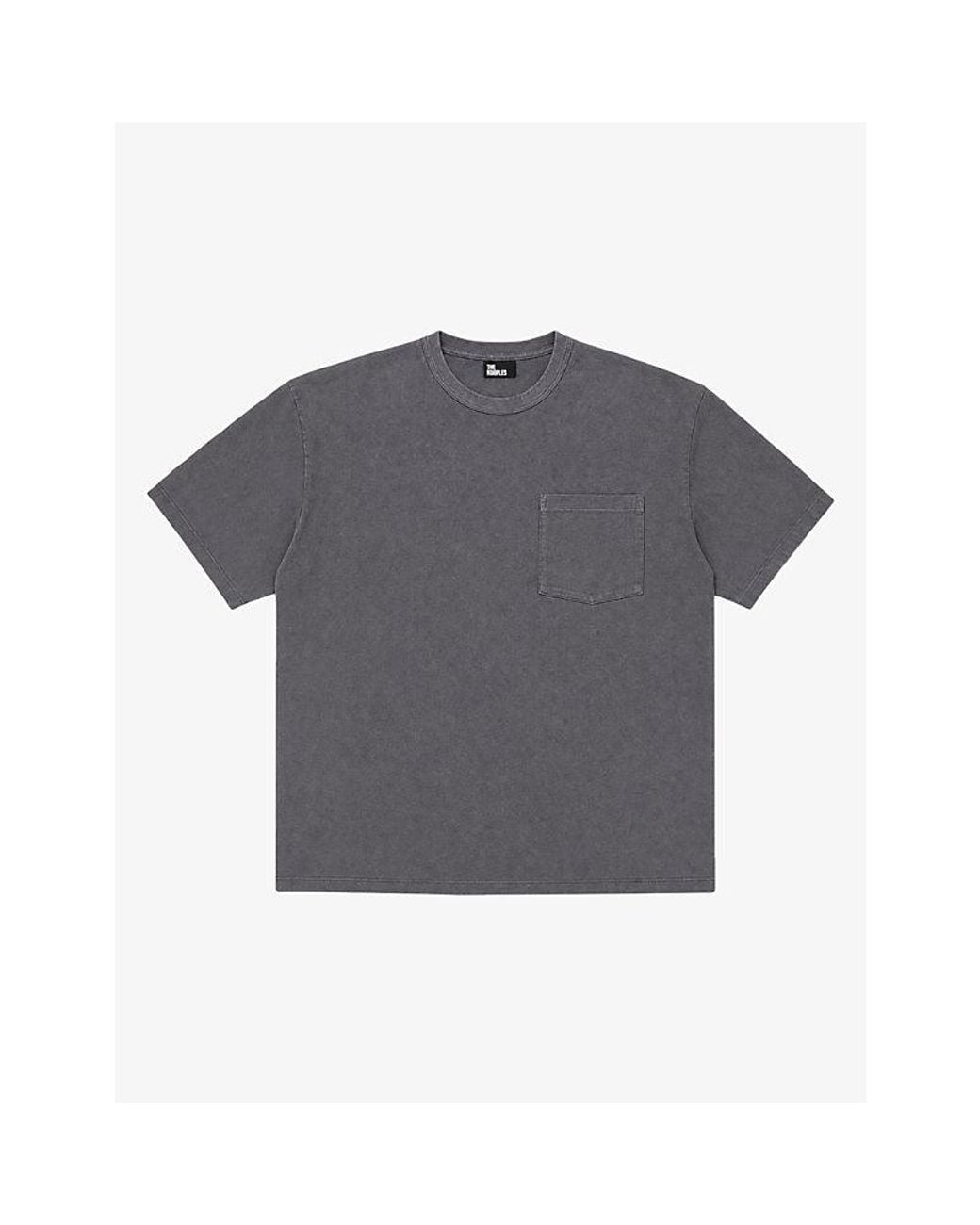 The Kooples Gray Faded Short-Sleeve Cotton T-Shirt for men
