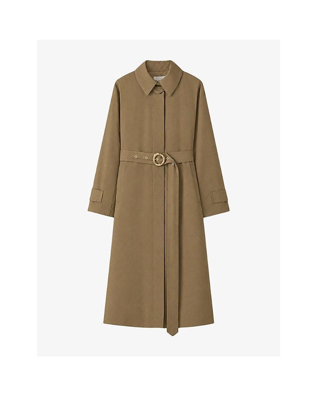 Joseph Natural Tito Belted Cotton-Blend Trench Coat