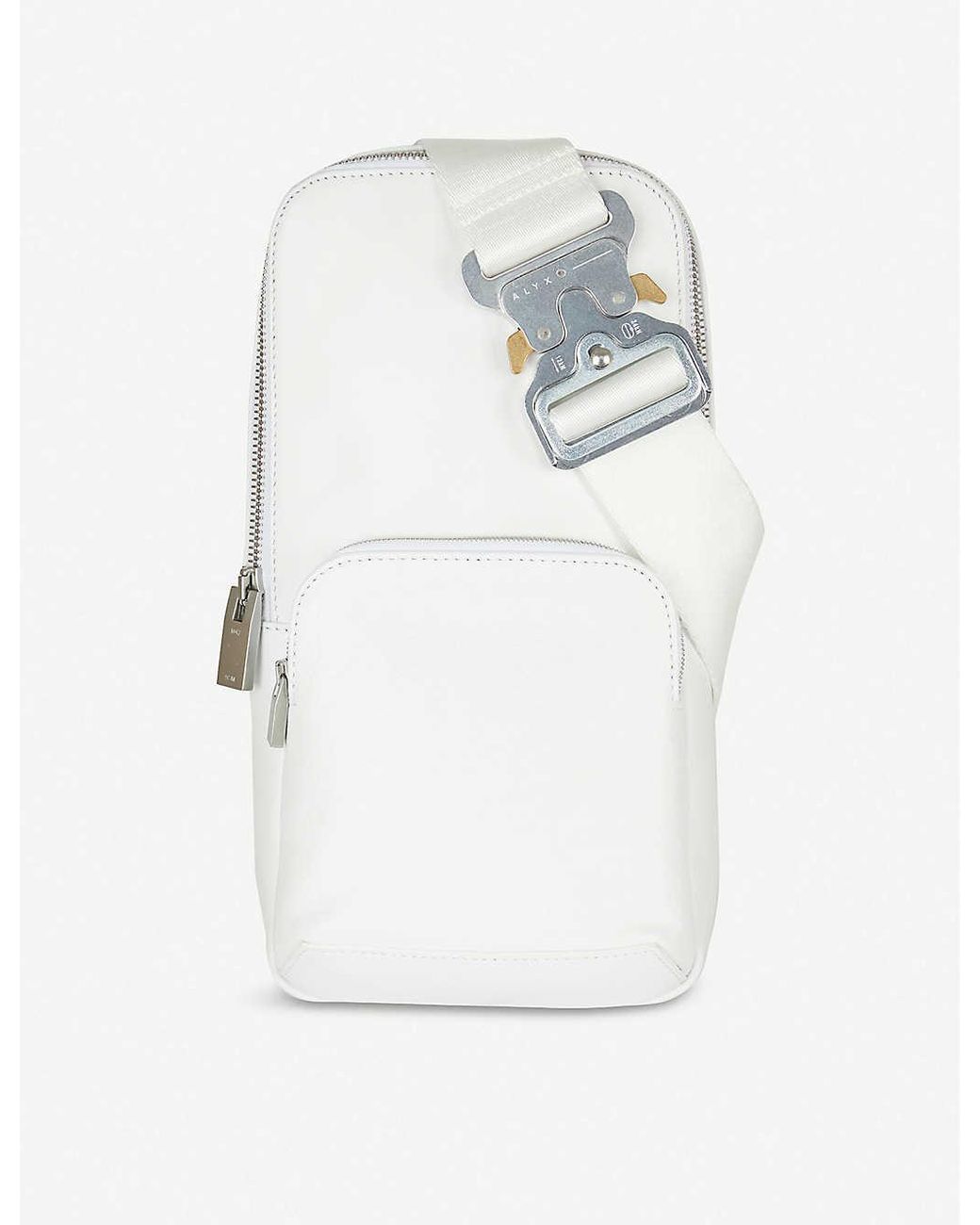 1017 ALYX 9SM Leather Cross-body Bag in White | Lyst Canada