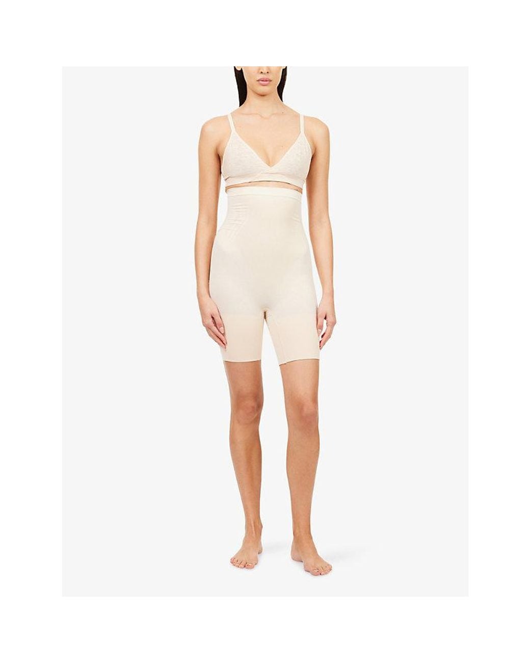 Spanx Natural Sculpt Gofigure High-Waist Mid-Thigh Shorts