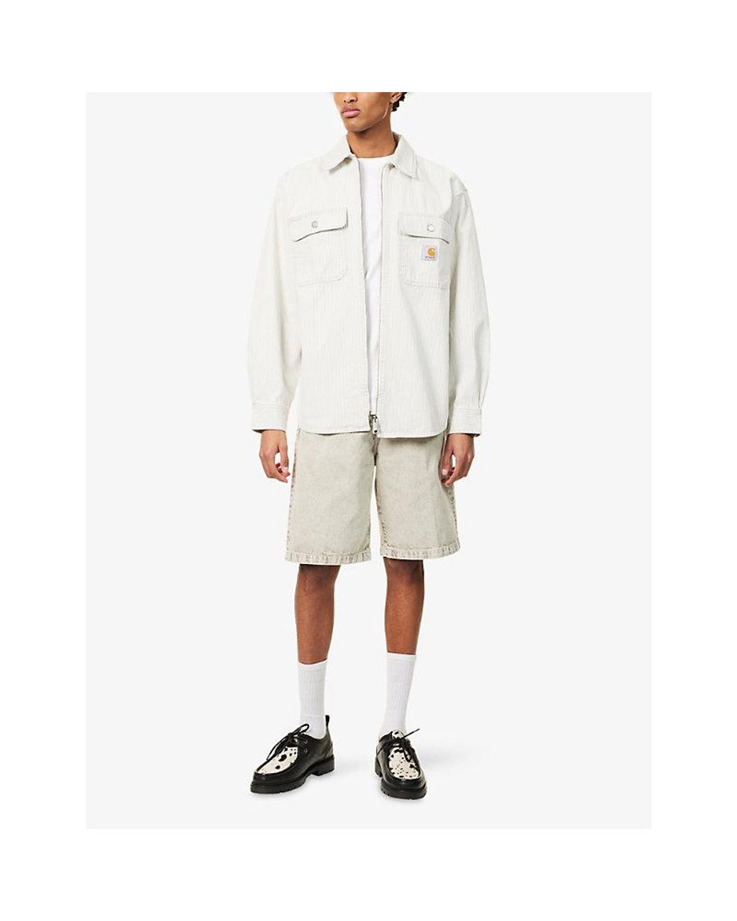 Carhartt Natural Landon Five-Pocket Denim Shorts for men