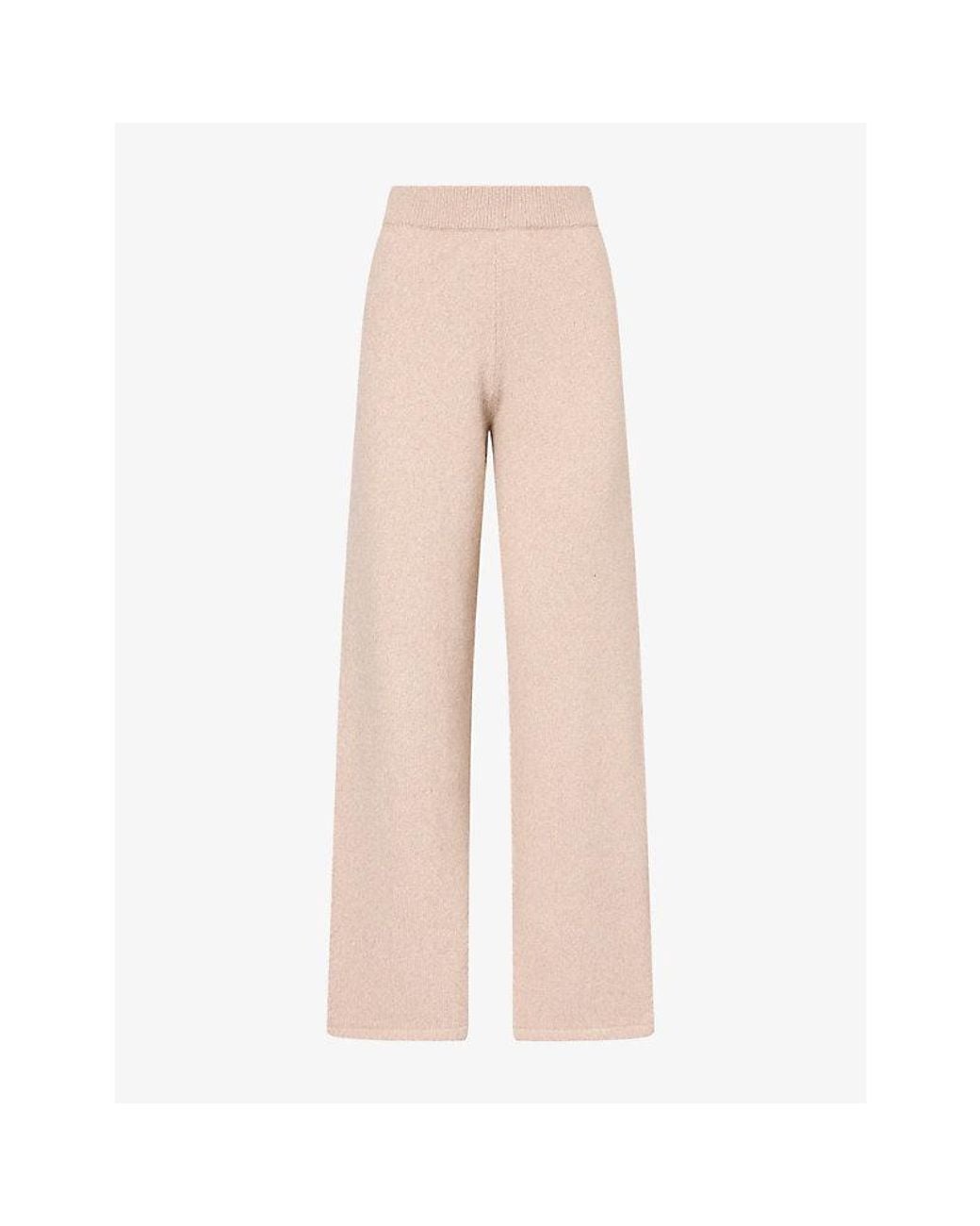 4th & Reckless Natural Brady Straight-Leg Knitted Trousers