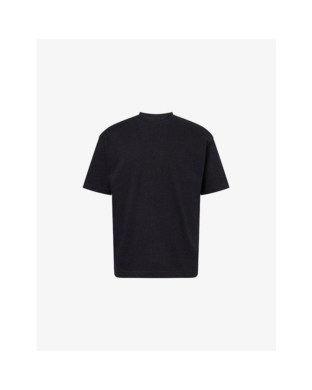 Arne Blue Relaxed-Fit Crew-Neck Cotton T-Shirt for men