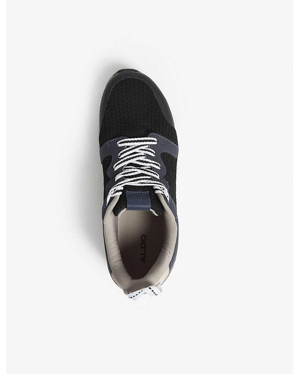 aldo black trainers