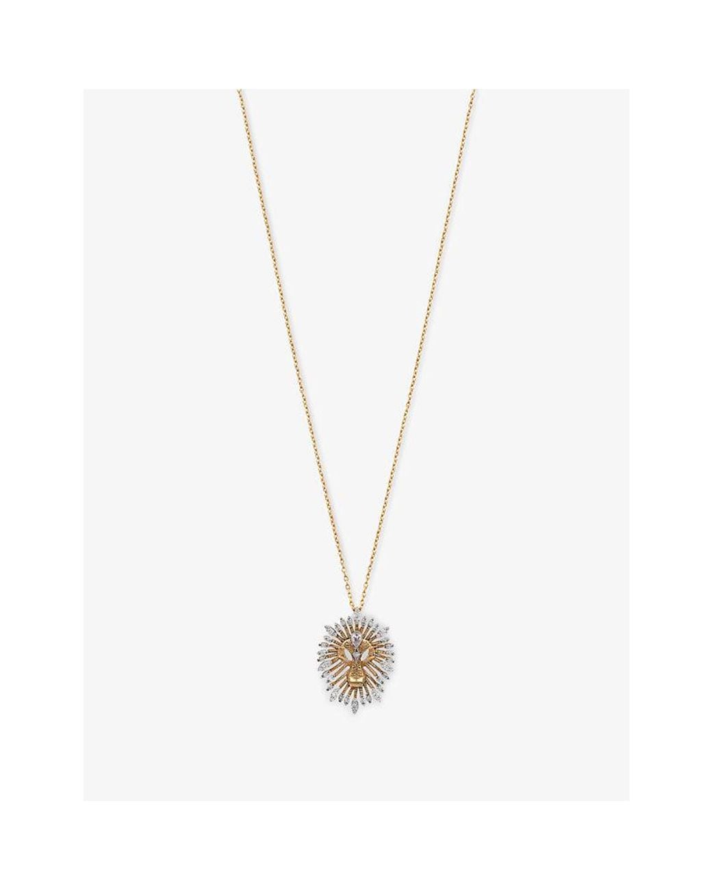 Kismet by Milka White Leo Mini 0.23Ct Diamond Pendant Necklace