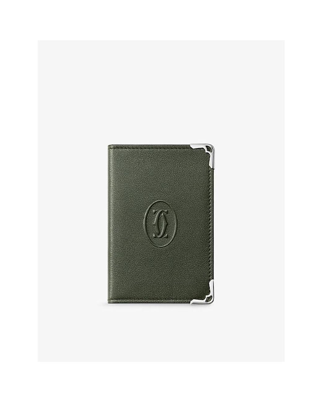Cartier Green Must De 4Cc Leather Card Holder