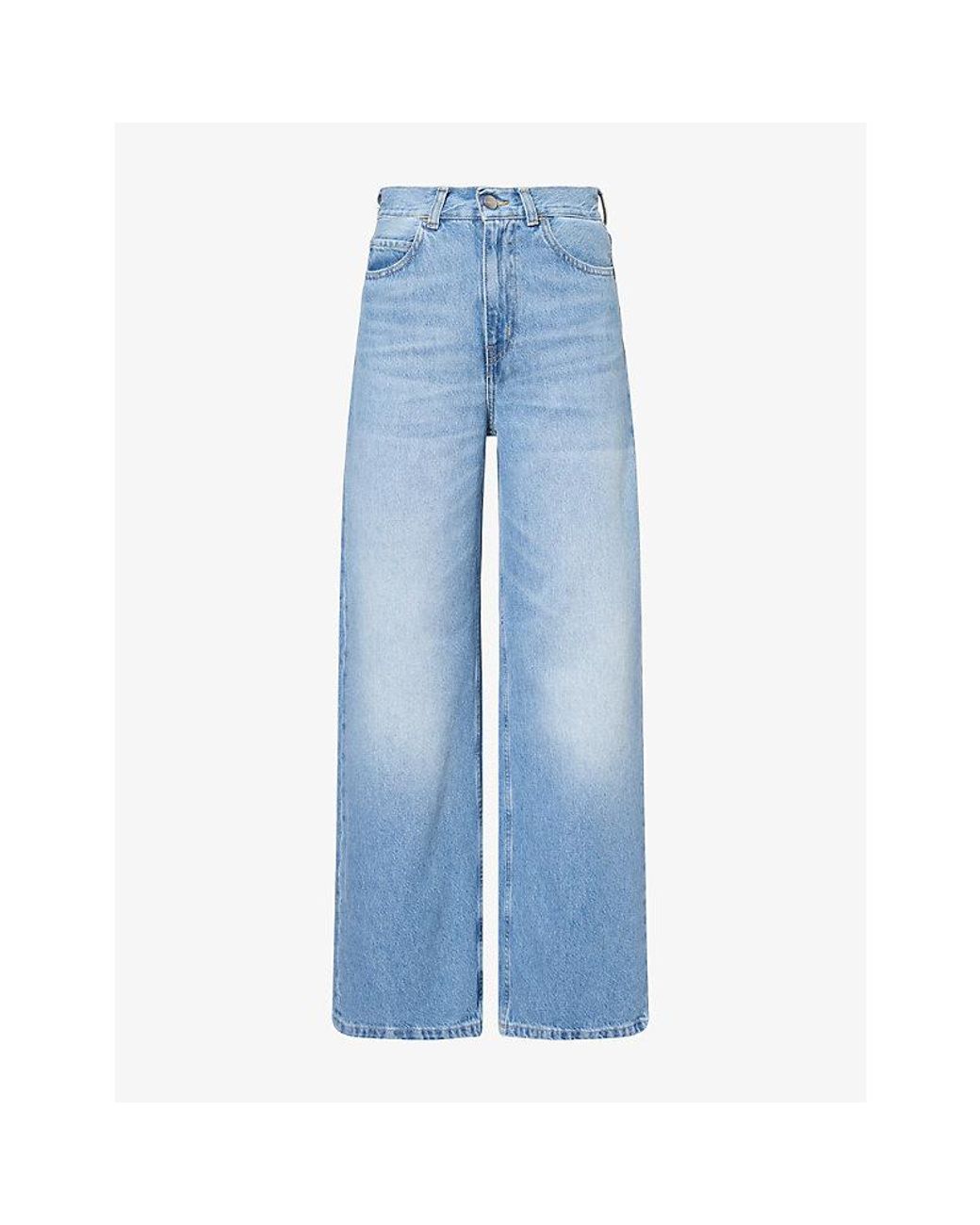 Carhartt Blue Jane Wide-Leg Denim Jeans