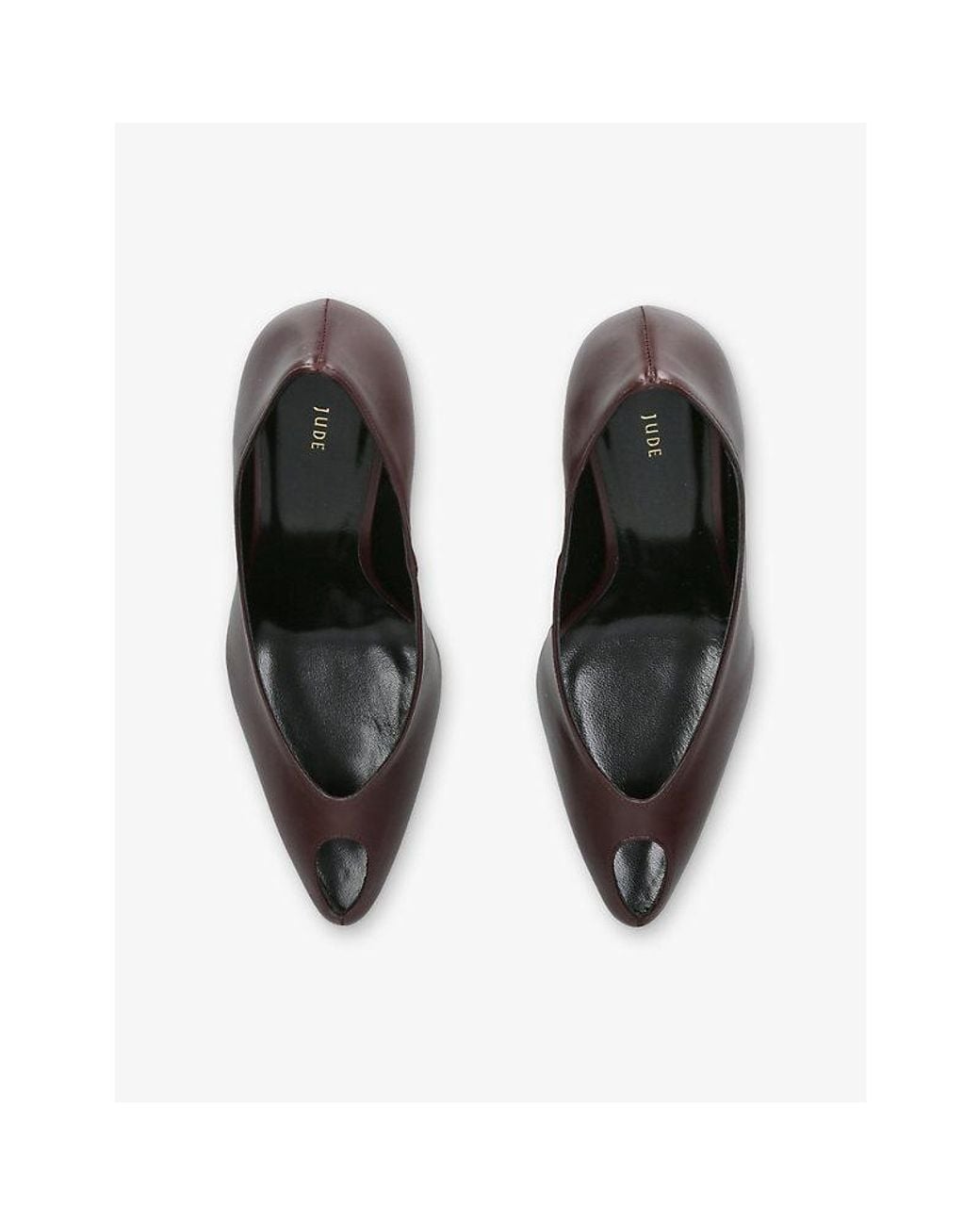 Jude Brown Icon Heeled Leather Pumps