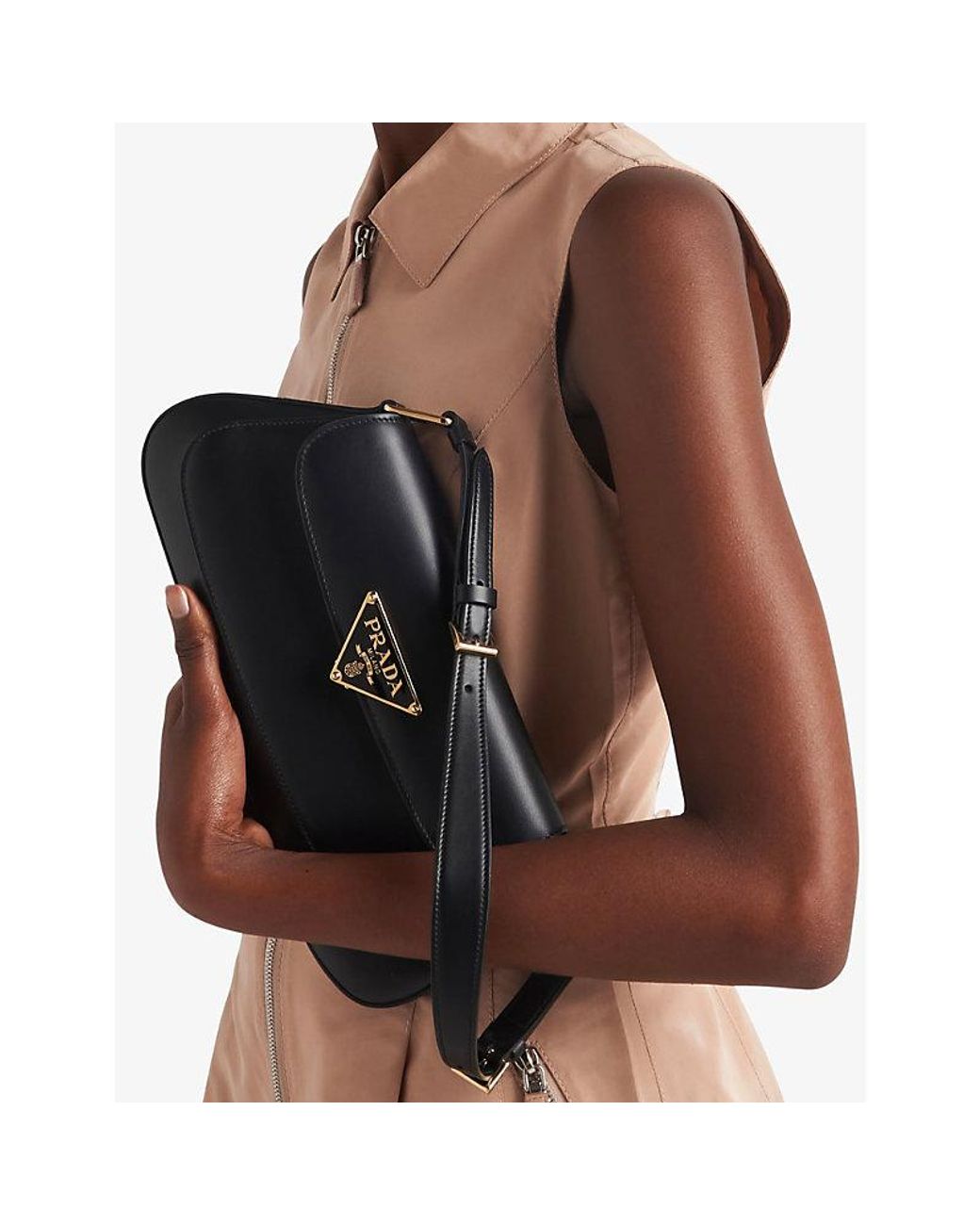 prada-Black-Enameled-Metal-