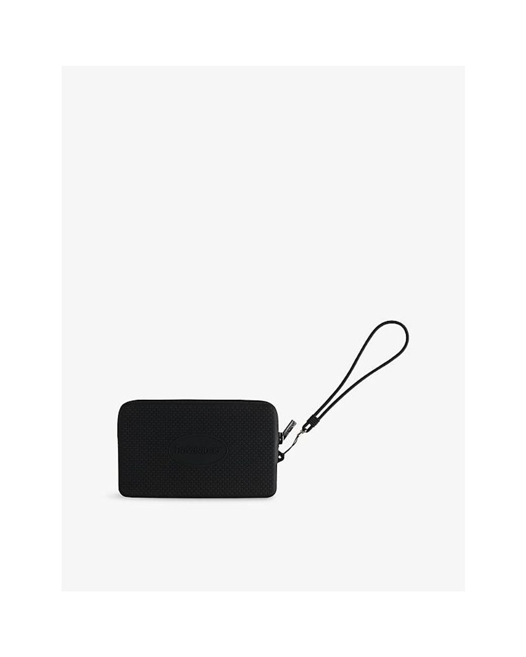Havaianas Black Mini Logo Silicone Bag