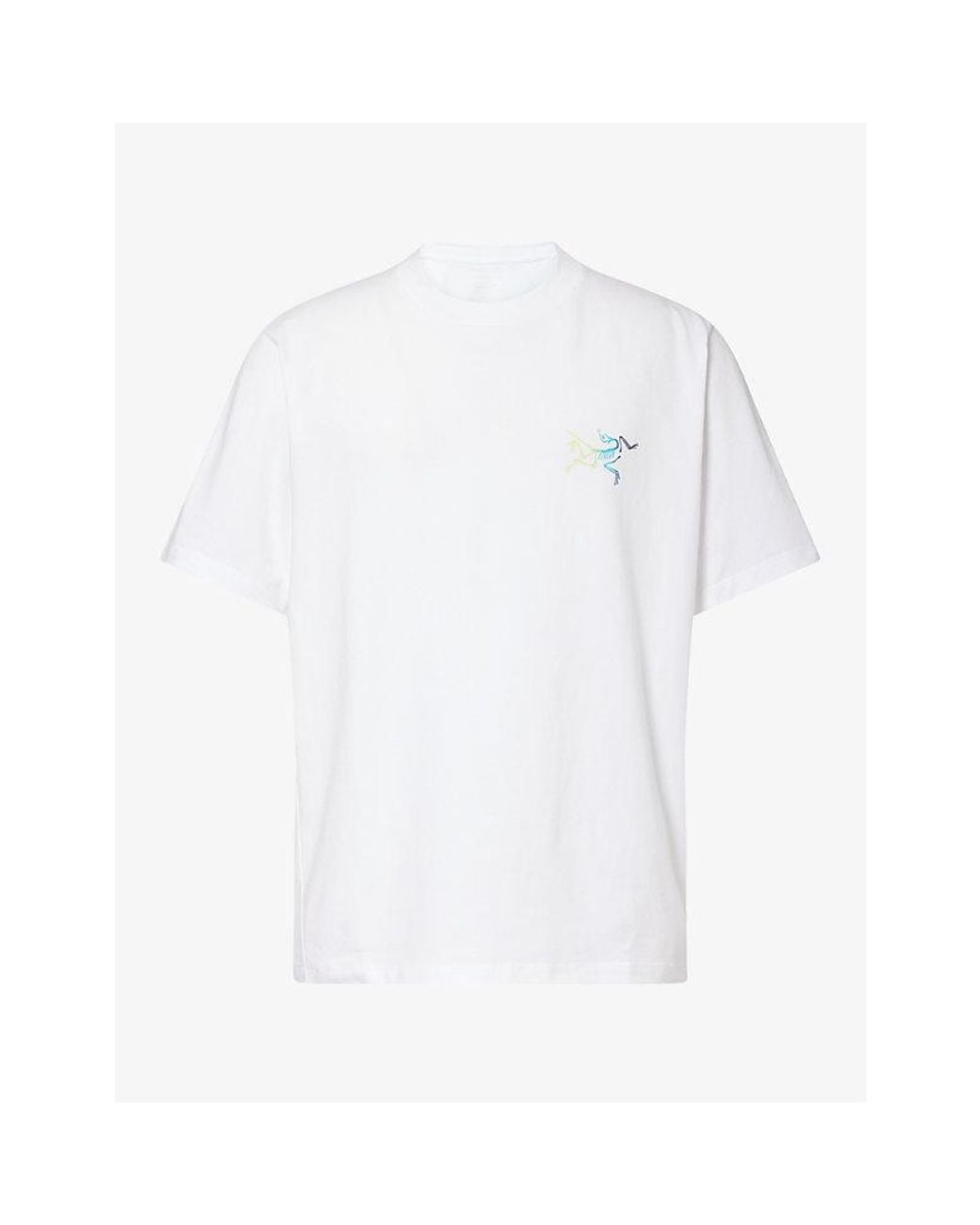Arc'teryx White Kragg Graphic-Print Cotton T-Shirt for men