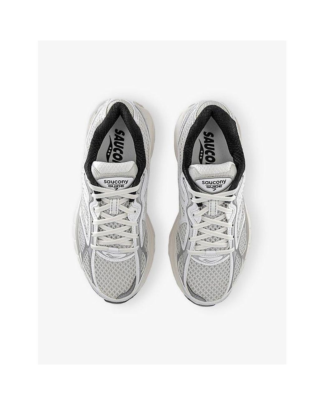 Saucony White Progrid Guide 7 Woven Trainers for men