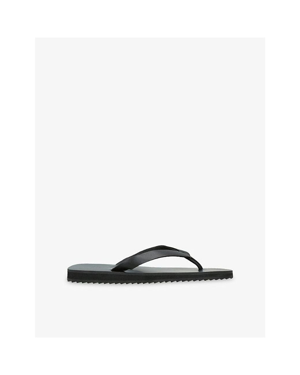 Senso Black Xeo I Leather Flip-Flops