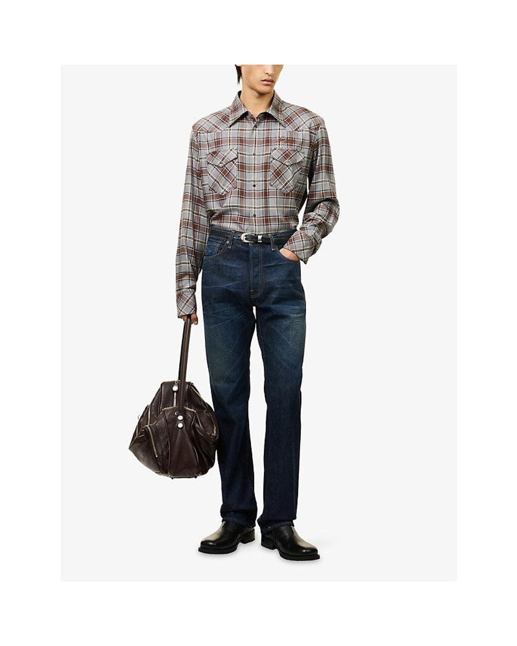 Acne Blue 1996 Straight-Leg Denim Jeans for men