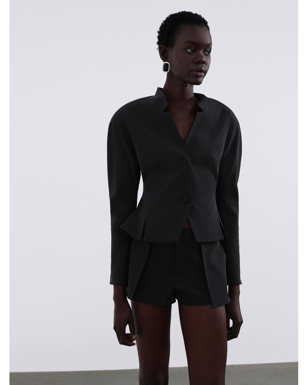 Sélone Black Elen Sculpt Blazer