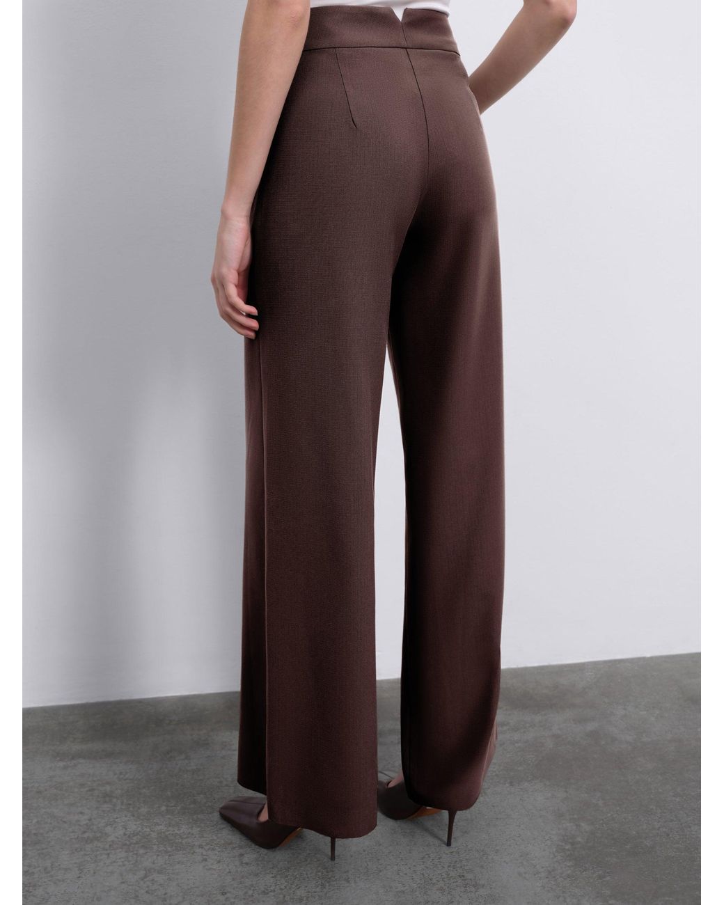 Sélone Brown Oris Wide-Leg Trousers