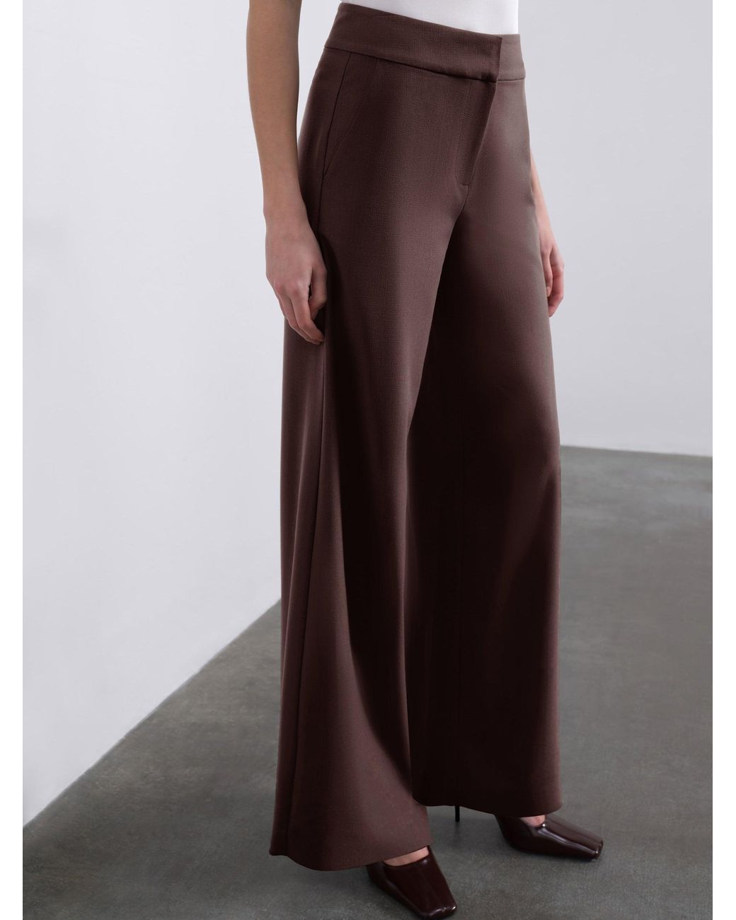 Sélone Brown Oris Wide-Leg Trousers