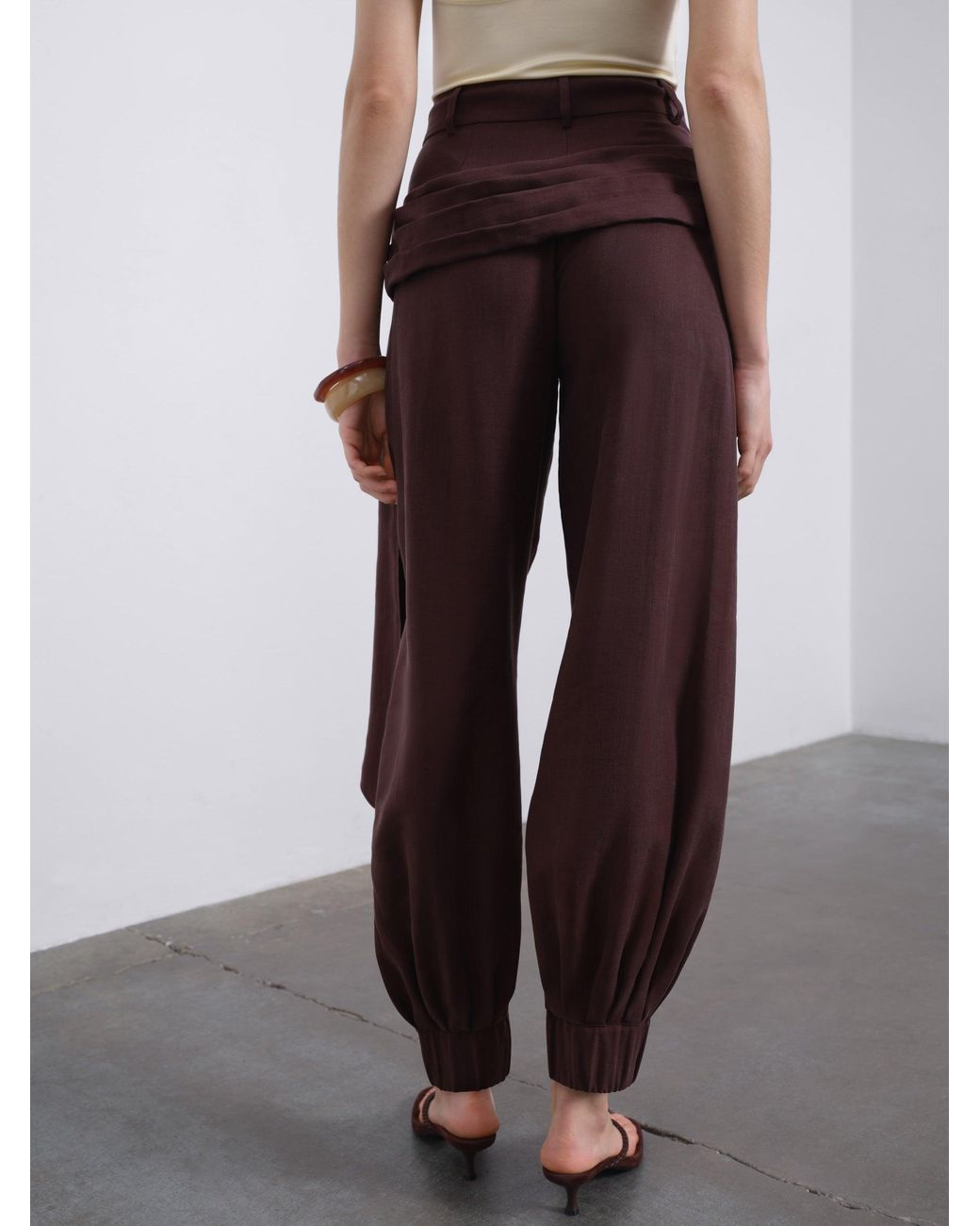 Sélone Brown Helen Balloon Trousers