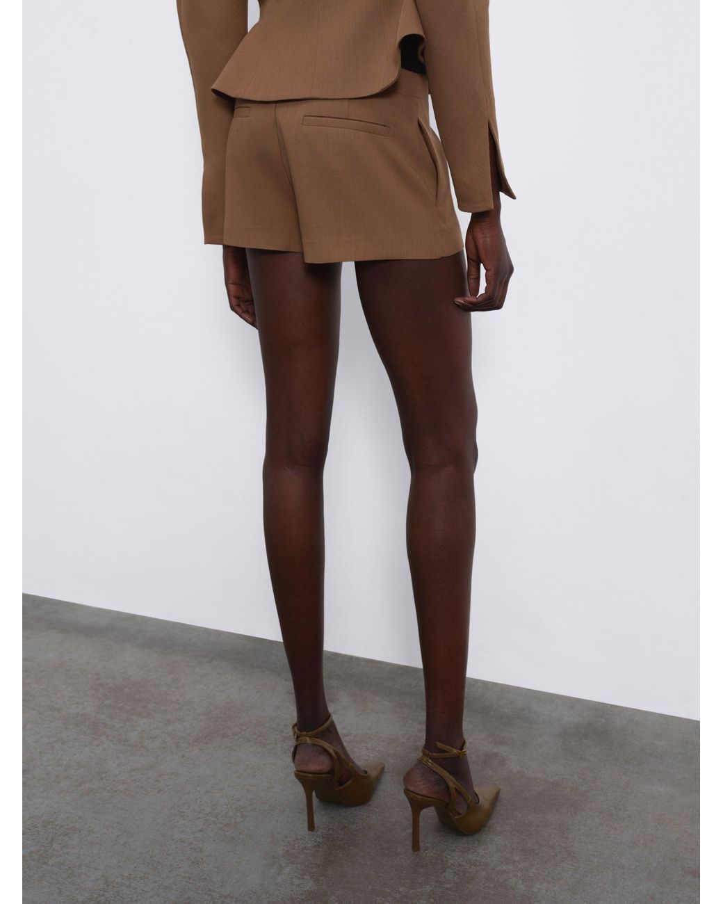 Sélone Brown Eron Mini Shorts