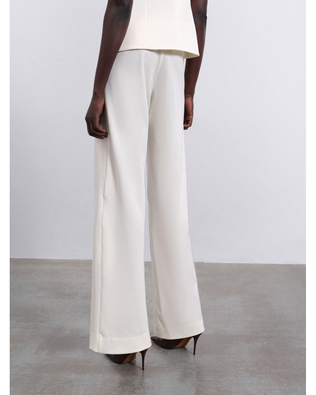 Sélone White Lora Tailored Trousers