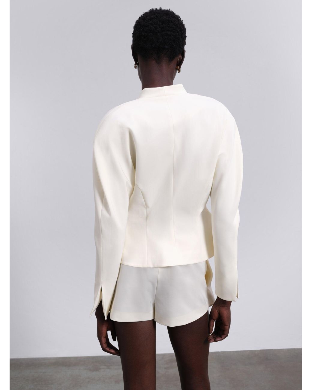 Sélone White Elen Sculpt Blazer