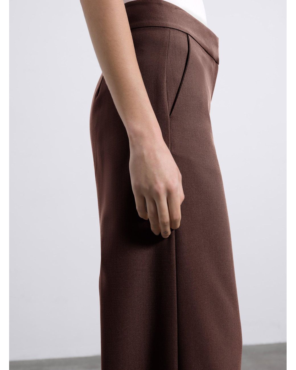 Sélone Brown Oris Wide-Leg Trousers