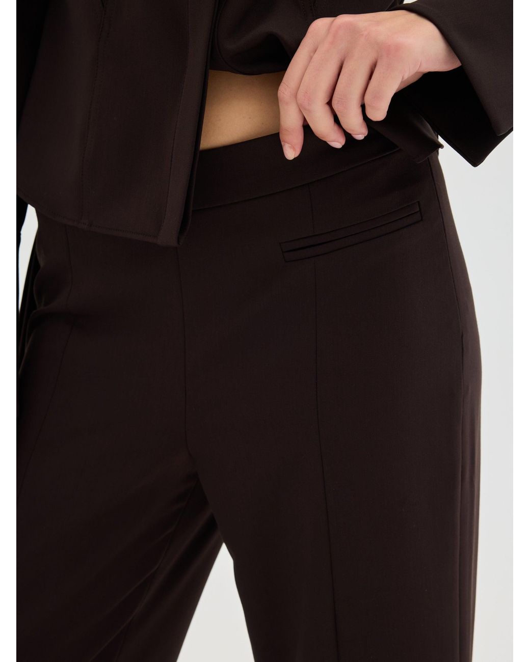 Sélone Studio Blue Rielle Handkerchief-Detail Trousers