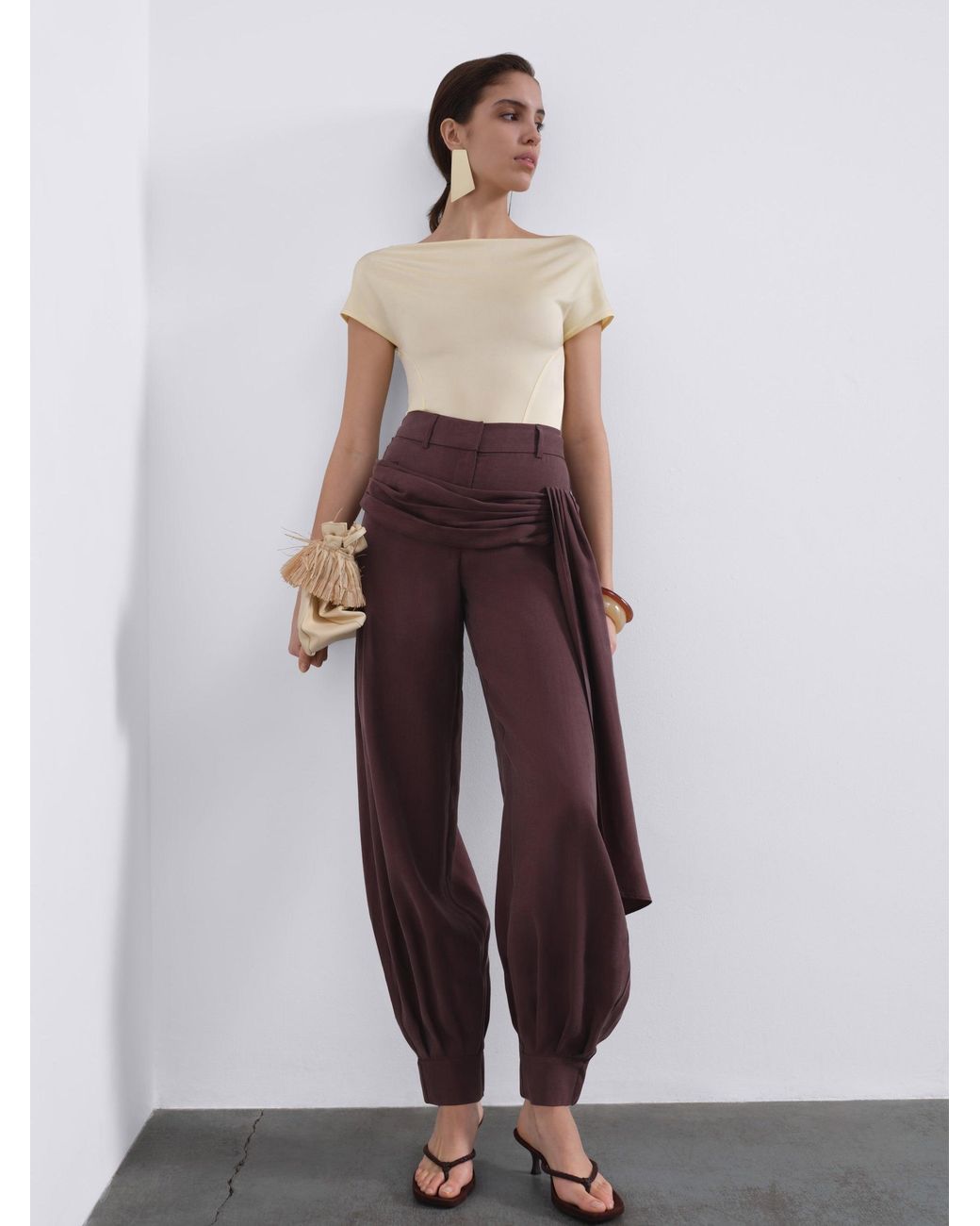 Sélone Brown Helen Balloon Trousers