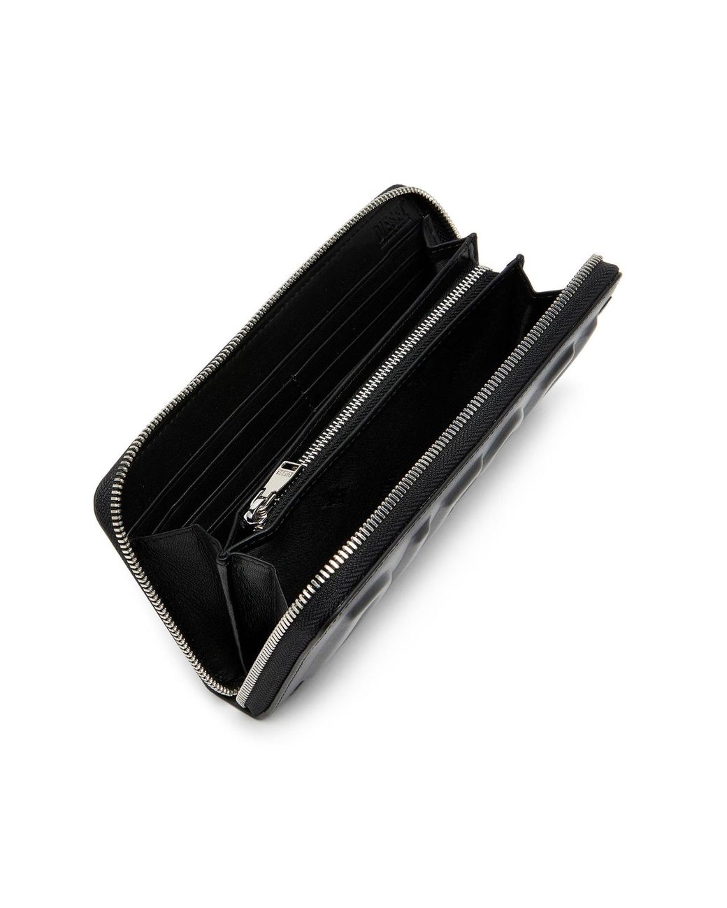 DIESEL Black Dsl 3D -Continental Zip L Wallet for men