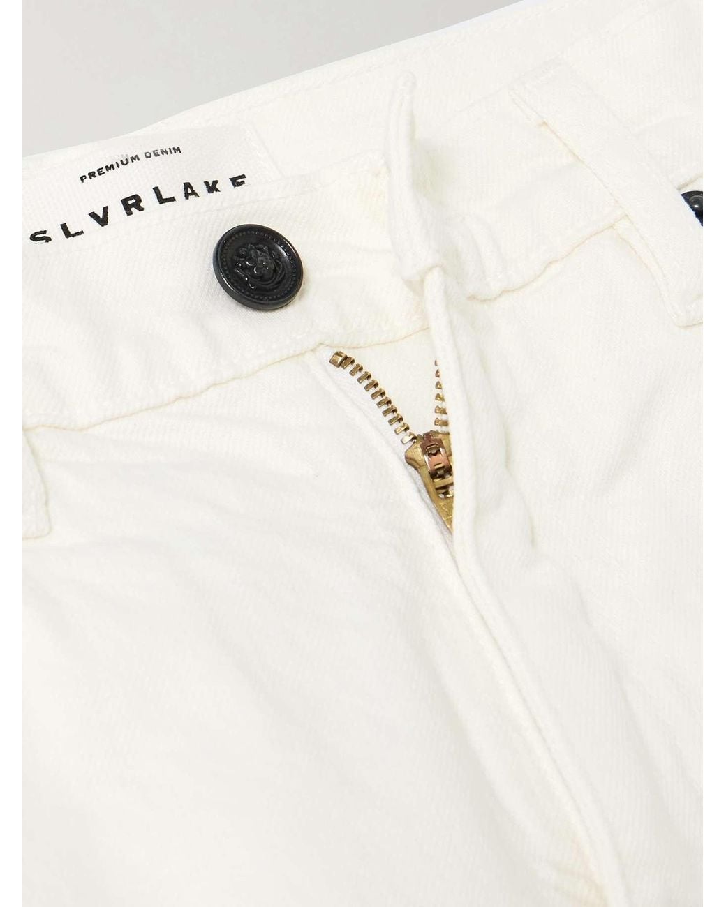 SLVRLAKE Denim White Belt Loop Jeans