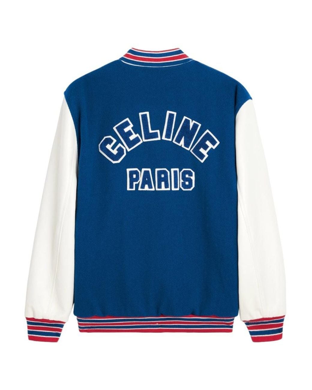 Céline Blue Varsity Jacket