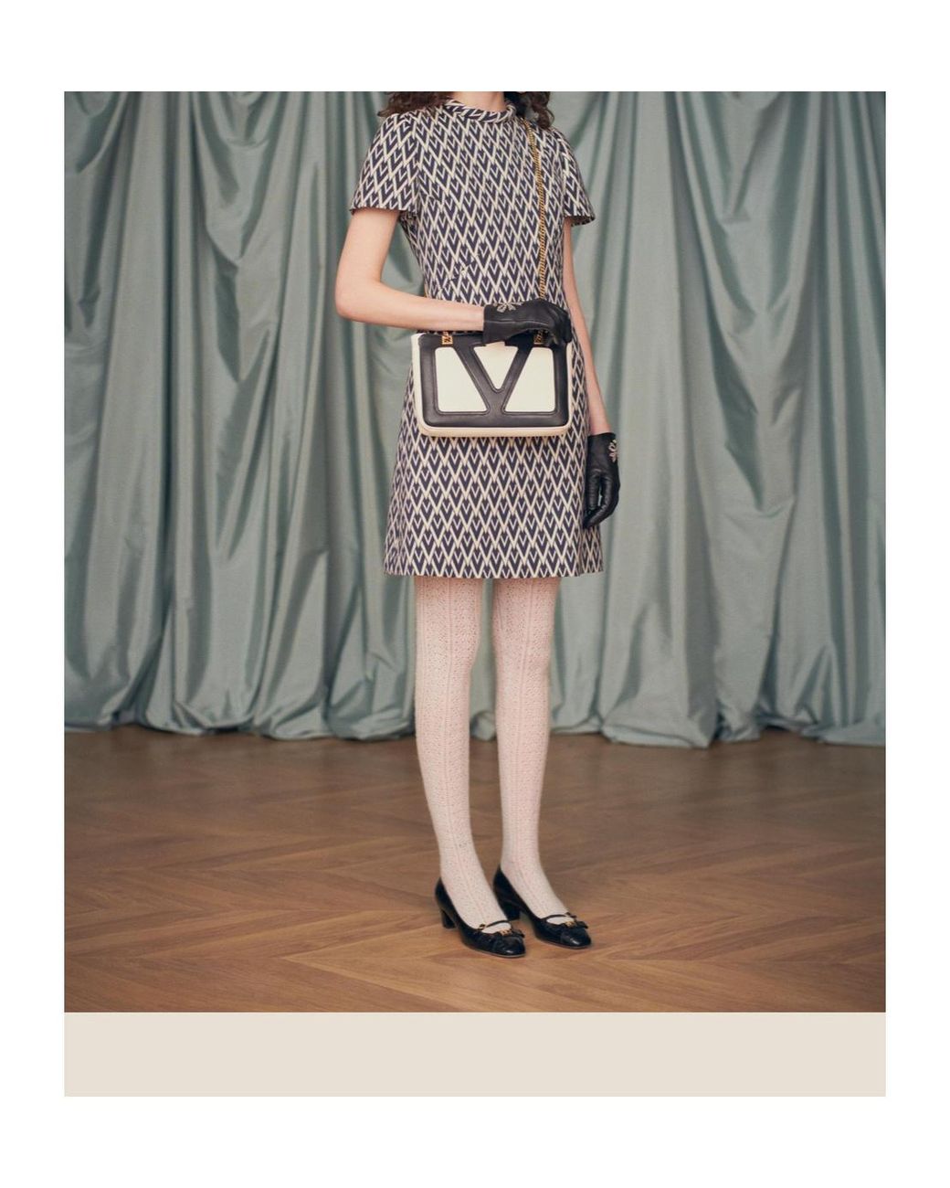 Valentino Natural Logo Waistband Tights
