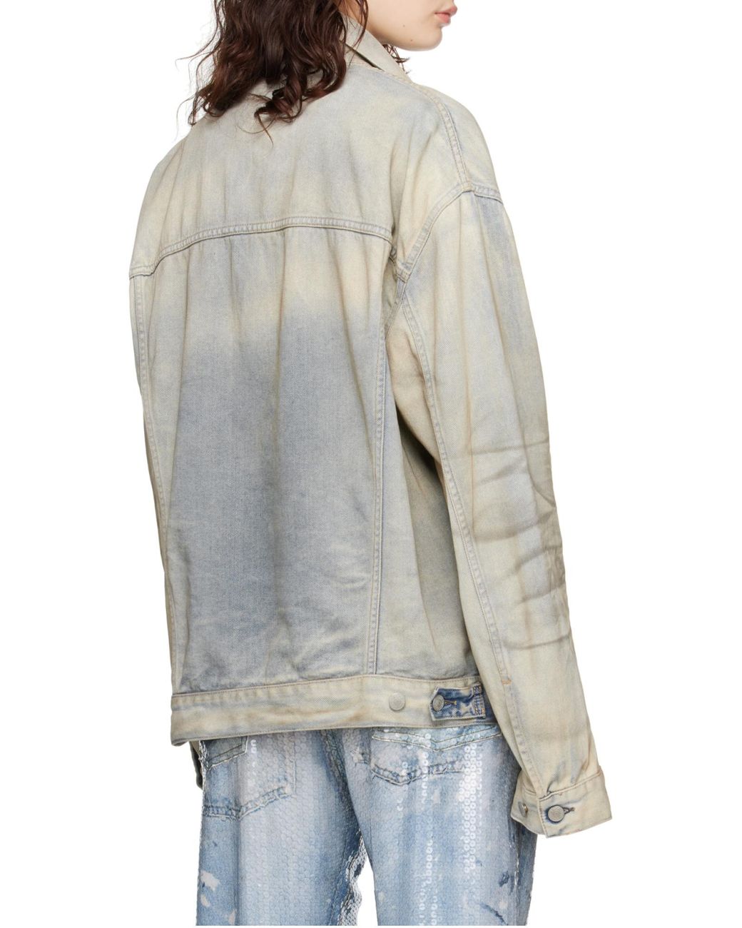 Acne Blue Oversized Fit Denim Jacket for men