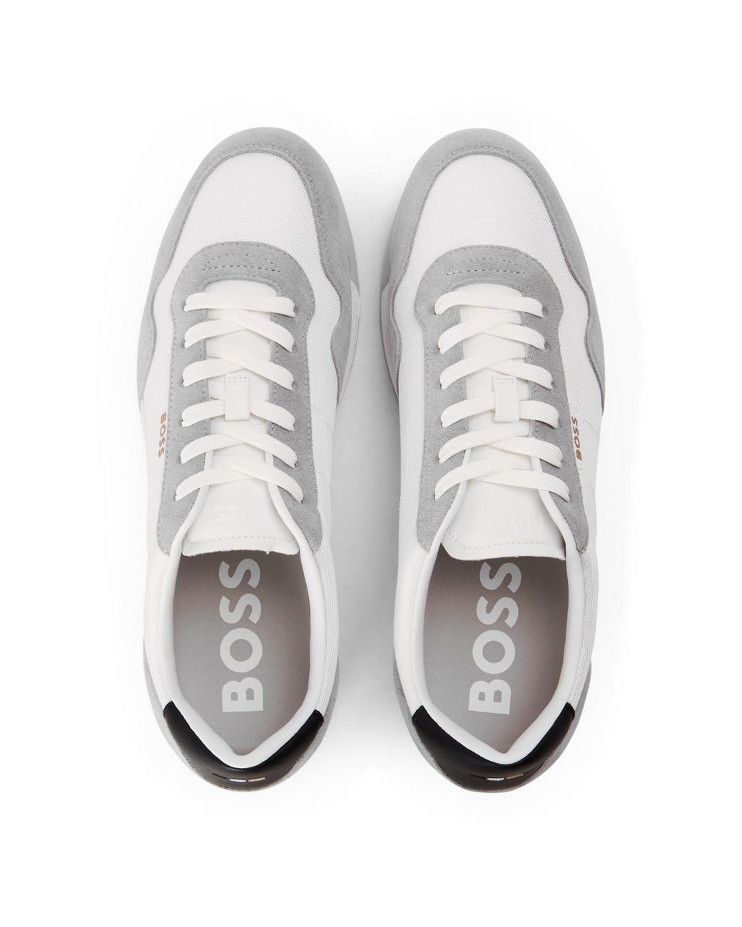 Boss White Simple And Casual Shoes for men