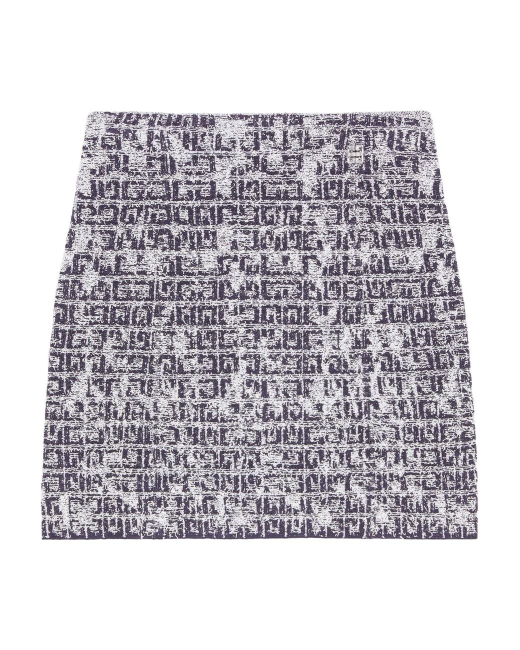 Givenchy Multicolor Mini Textured Skirt