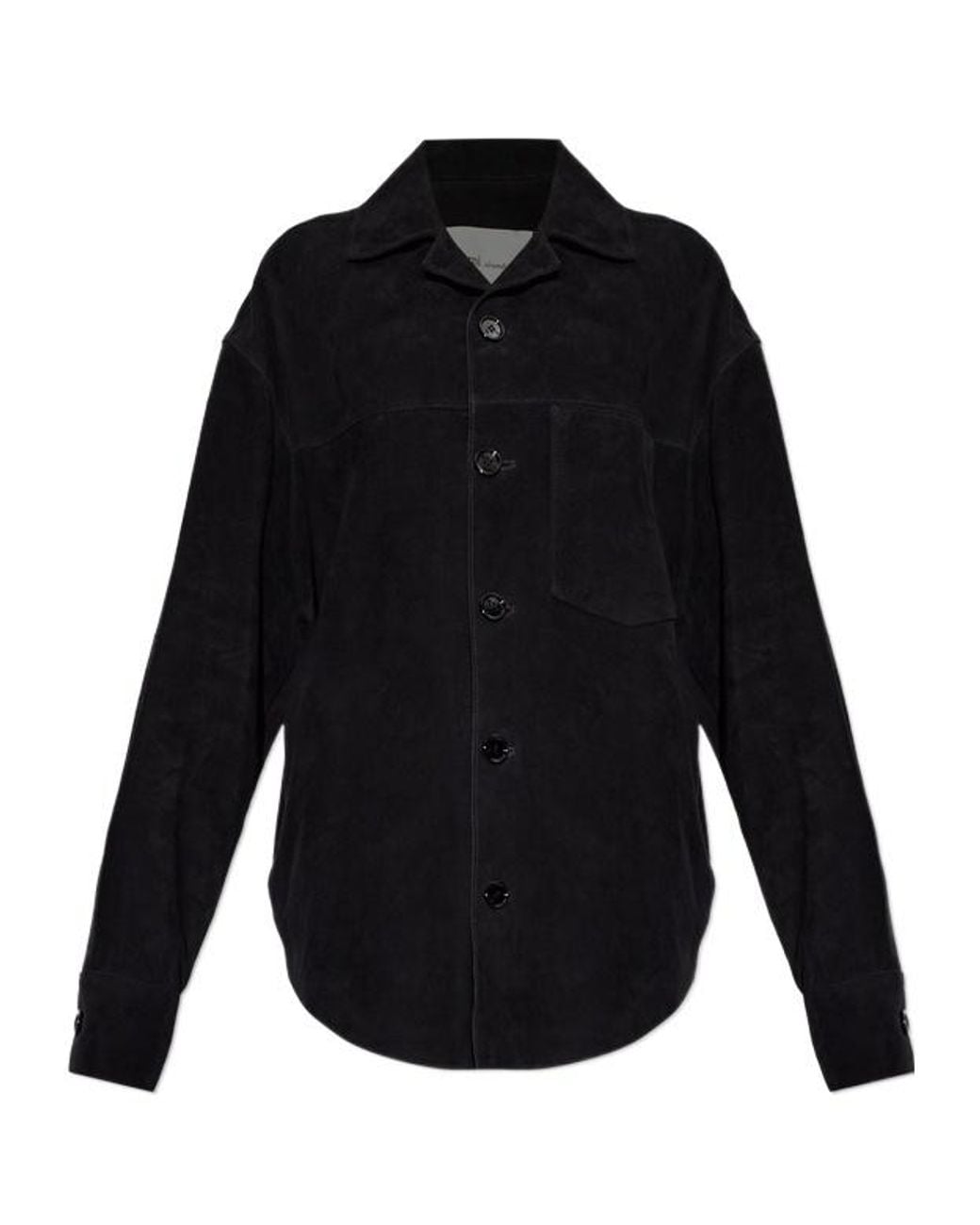 AMI Blue Long-Sleeve Shirt-Style Jacket for men