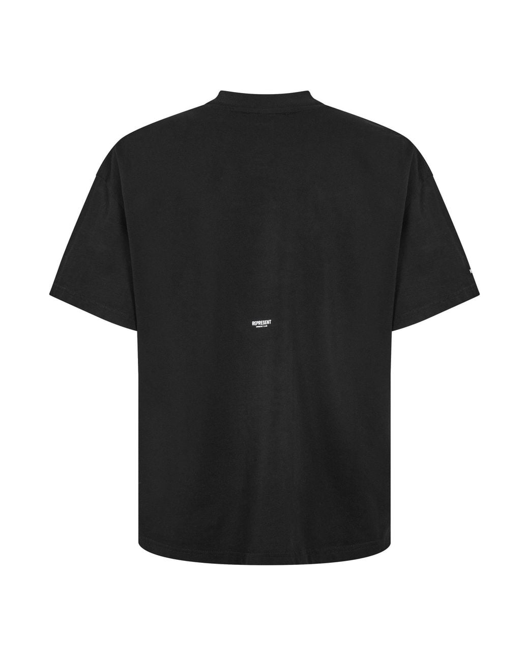 Represent Black Loose Dropshoulder Tshirt for men