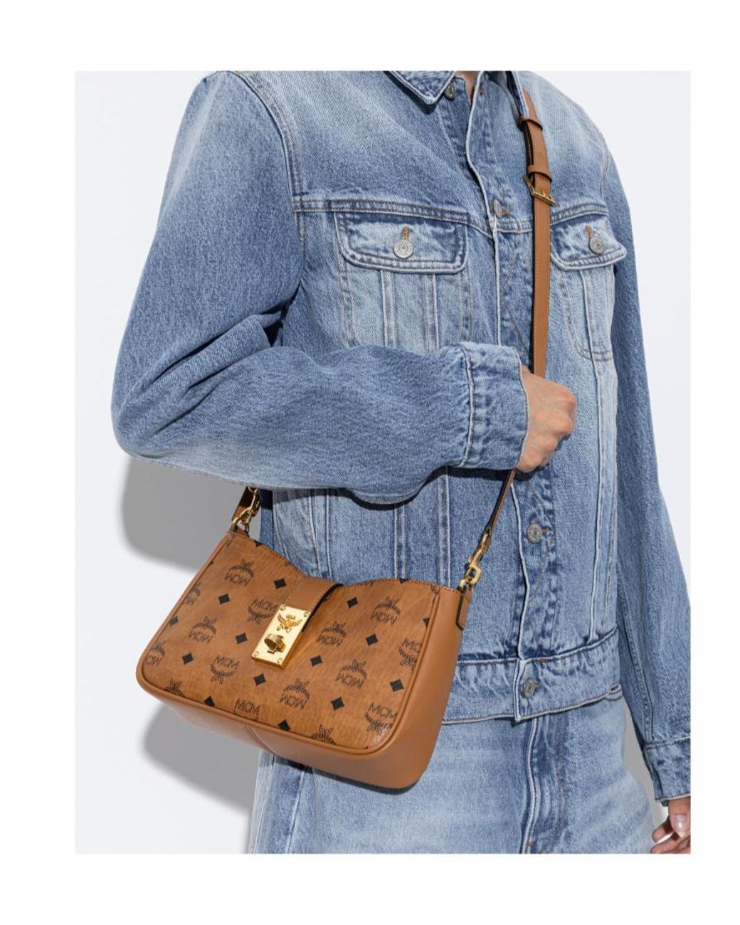 MCM Brown Tracy Shoulder Bag