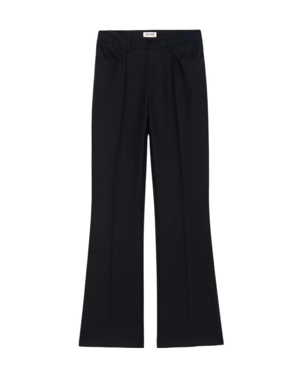 Zadig & Voltaire Black Casual Trousers With Belt Loops