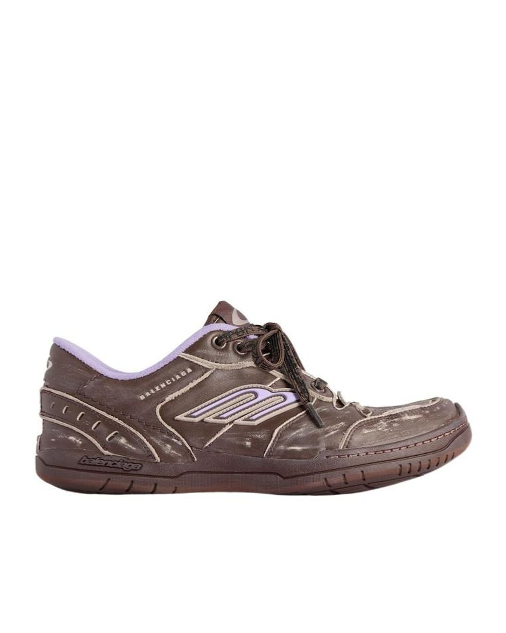 Balenciaga Brown Hamptons Medium Worn-Out Sneakers